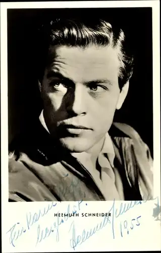 Ak Schauspieler Helmuth Schneider, Portrait, Autogramm