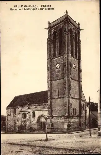 Ak Maule Yvelines, Historisches Denkmal