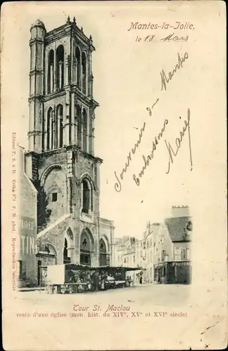 Ak Maule la Jolie Yvelines, La Tour Saint-Maclou