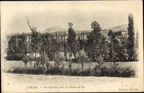 Ak Cordes Tarn, Gesamtansicht von der Eisenbahn aus