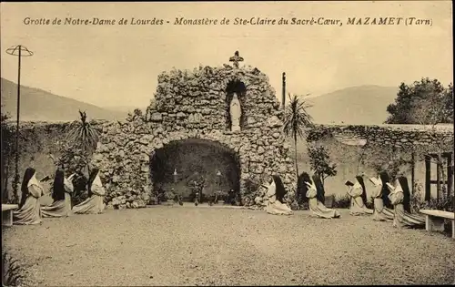 Ak Mazamet Tarn, Grotte Unserer Lieben Frau von Lourdes