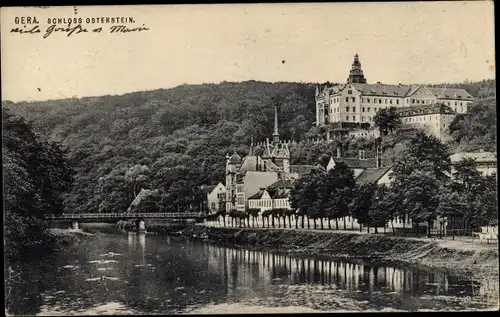 Ak Gera in Thüringen, Schloss Osterstein