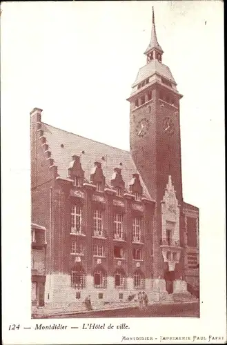 Ak Montdidier-Somme, Rathaus