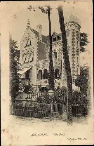 Ak Arcachon Gironde, Villa Faust