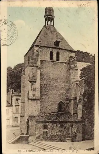 Ak Lormont Gironde, Kirche