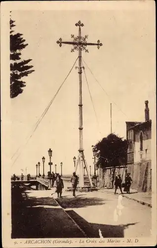 Ak Arcachon Gironde, Das Kreuz der Seeleute