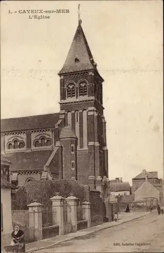 Ak Cayeux sur Mer Somme, Kirche