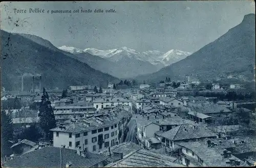 Ak Torre Pellice Piemont, Panorama