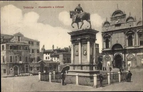 Ak Venezia Venedig Veneto, Monumento Colleoni