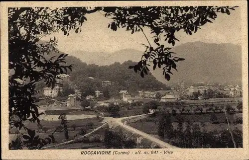 Ak Roccavione Cuneo Piemonte, Gesamtansicht