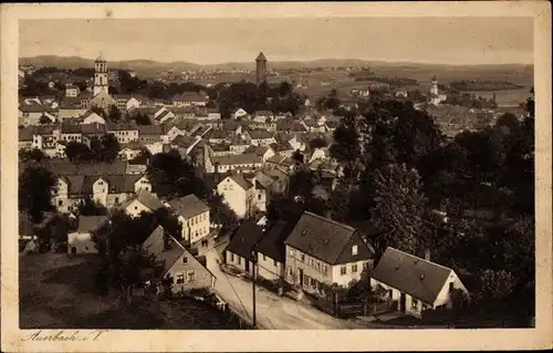 Ak Auerbach im Vogtland, Innere Stadt, Blick von der Moltkebrücke