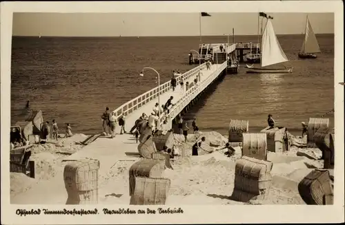 Ak Timmendorfer Strand in Ostholstein, Strand, Seebrücke