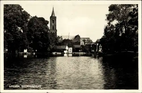 Ak Loenen aan de Vecht Utrecht, Fluss, Turm