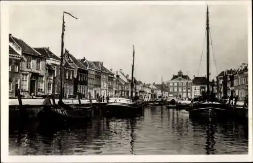 Ak Bergen op Zoom Nordbrabant Niederlande, Hafen