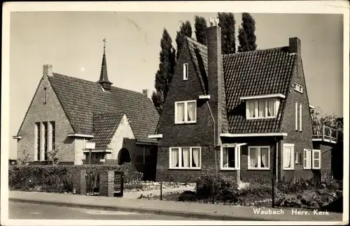 Ak Waubach Limburg Niederlande, Reformierte Kirche