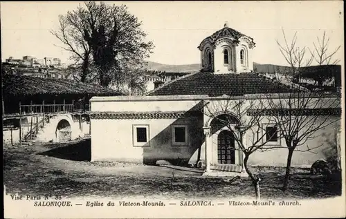 Ak Saloniki Griechenland, Kirche Vlateon Mounis