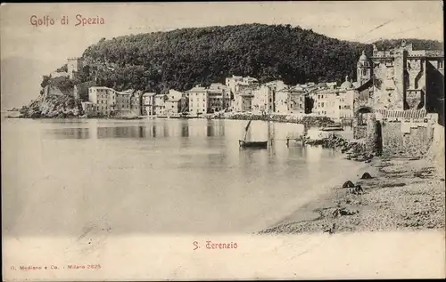 Ak San Terenzo La Spezia Liguria, Uferpartie