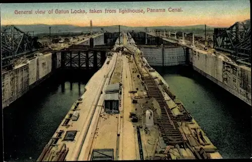 Ak Canal de Panama Panamakanal Panamakanal, Gatun-Schleusen