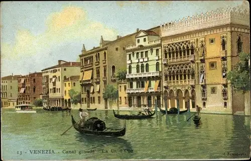 Ak Venedig Venedig Venetien, Canal Grande