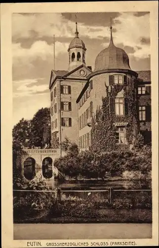 Ak Eutin in Ostholstein, Großherzogliches Schloss von der Parkseite