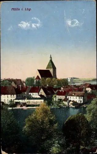 Ak Mölln in Lauenburg, Teilansicht