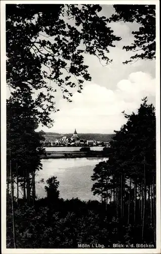 Ak Mölln im Herzogtum Lauenburg, Blick von den Blöcken