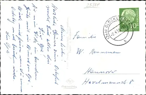 Ak Glückstadt an der Elbe, Fähre, Wasserturm, Markt, Innenhafen