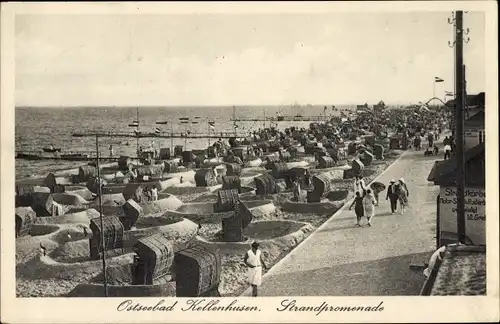 Ak Ostseebad Kellenhusen in Holstein, Strandpromenade, Strand