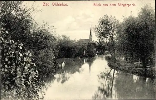 Ak Bad Oldesloe in Holstein, Bürgerpark, Kirche