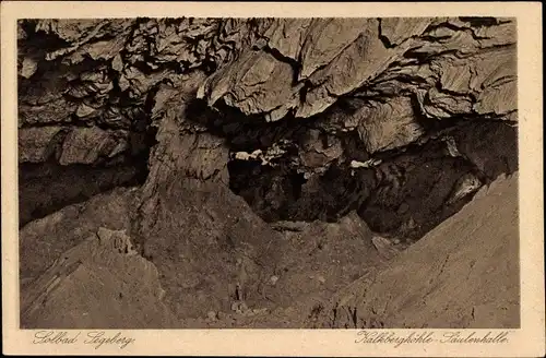 Ak Bad Segeberg, Kalkberghöhle, Säulenhalle