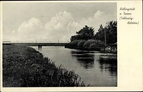 Ak Hollingstedt an der Treene, Brücke