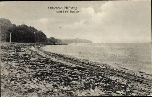 Ak Ostseebad Sierksdorf in Holstein, Strand