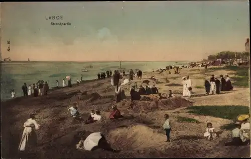 Ak Ostseebad Laboe, Strand, Badegäste