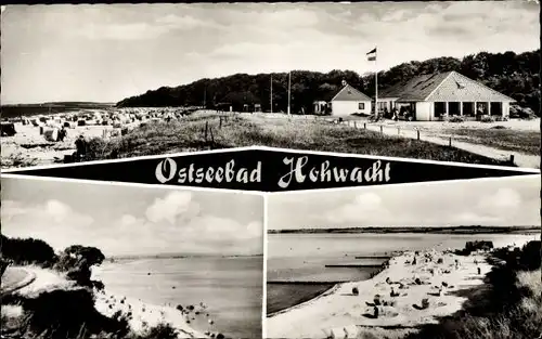 Ak Hohwacht an der Ostsee, Strand, Teilansichten