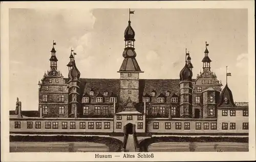 Ak Husum in Nordfriesland, altes Schloss