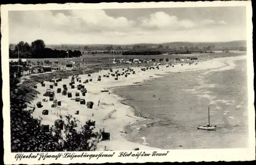 Ak Hohwacht Ostsee, Lütjenburger Strand, Strandkörbe