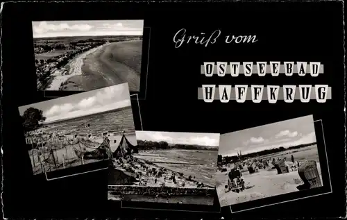 Ak Haffkrug Scharbeutz Ostholstein, Strand, Fischernetze