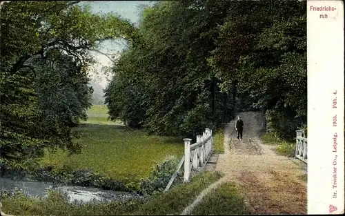 Ak Friedrichsruh Aumühle im Herzogtum Lauenburg, Brücke, Wald