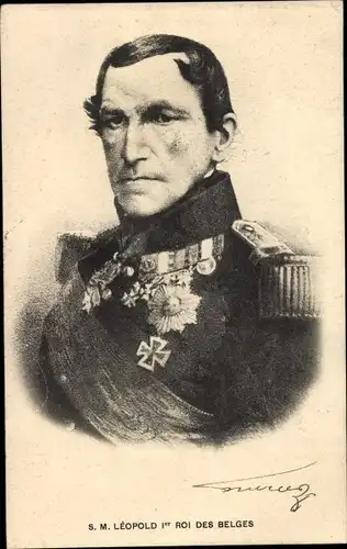 Künstler Ak König Leopold I. von Belgien