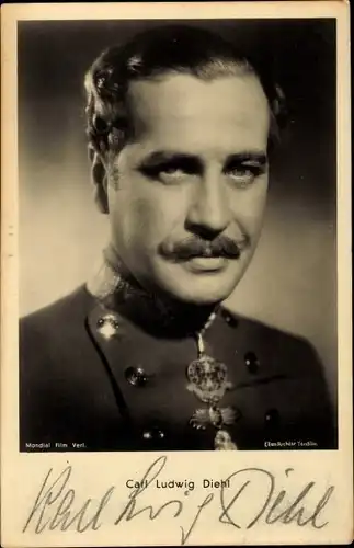 Ak Schauspieler Carl Ludwig Diehl, Portrait