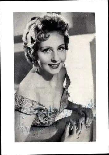 Ak Schauspielerin Ingeborg Cornelius, Portrait, Autogramm