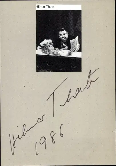 Ak Schauspieler Hilmar Thate, Portrait, Autogramm