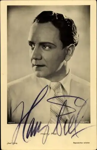 Ak Schauspieler Harry Piel, Portrait, Autogramm