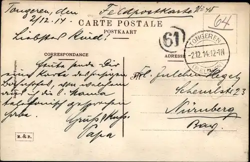 Ak Tongeren Tongeren Flandern Limburg, La Gare