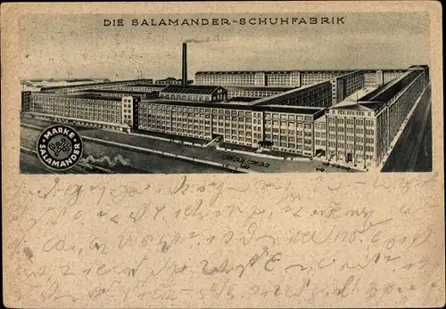 Ak Kornwestheim in Württemberg, Salamander Schuhfabrik