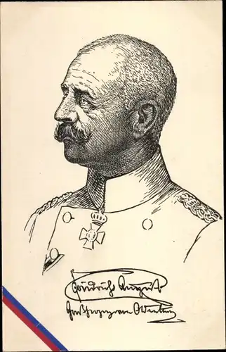 Künstler Ak Großherzog Friedrich August von Oldenburg, Portrait