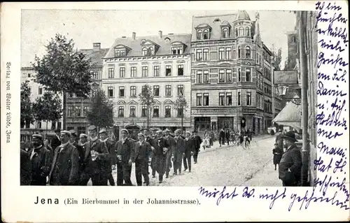 Studentika Ak Jena in Thüringen, Ein Bierbummel in der Johannisstrasse