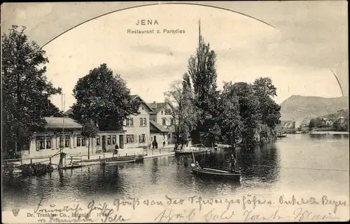 Ak Jena in Thüringen, Restaurant zum Paradies