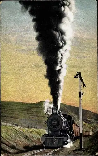 Ak Britische Eisenbahn, Dampflok, Union Pacific Railroad