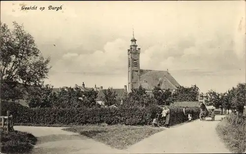 Ak Burgh Haamstede Schouwen Duiveland Zeeland Niederlande, Kirche